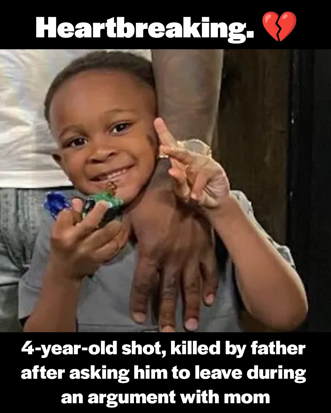 4-Year-Old Boy Tragically Killed After Being Asked to Leave During Argument Between Mother and Partner  In an unimaginable tragedy that has left a community in shock and mourning, 4-year-old [Victim’s Name] was killed following a dispute between his mother and her partner, with the young boy reportedly asked to leave during the argument. The heartbreaking incident unfolded in [Location], as tensions between the adults escalated, and in the chaos, the child’s life was cruelly taken. Authorities have confirmed the child’s death, and investigations are underway to uncover the full circumstances surrounding this unspeakable act